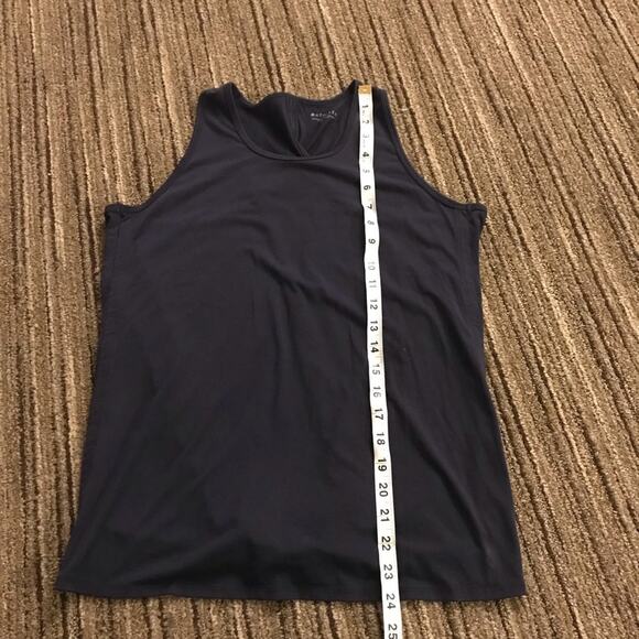 Athleta sleeveless navy open back with tie at bottom size small - Picture 3 of 5